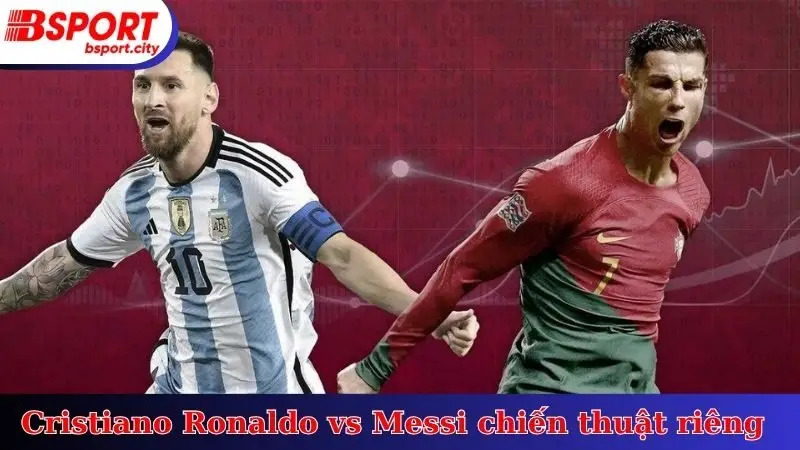 Cristiano Ronaldo vs Messi  chiến thuật riêng